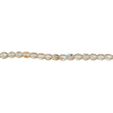 4mm Black Diamond AB Bead Strand - Firepolished