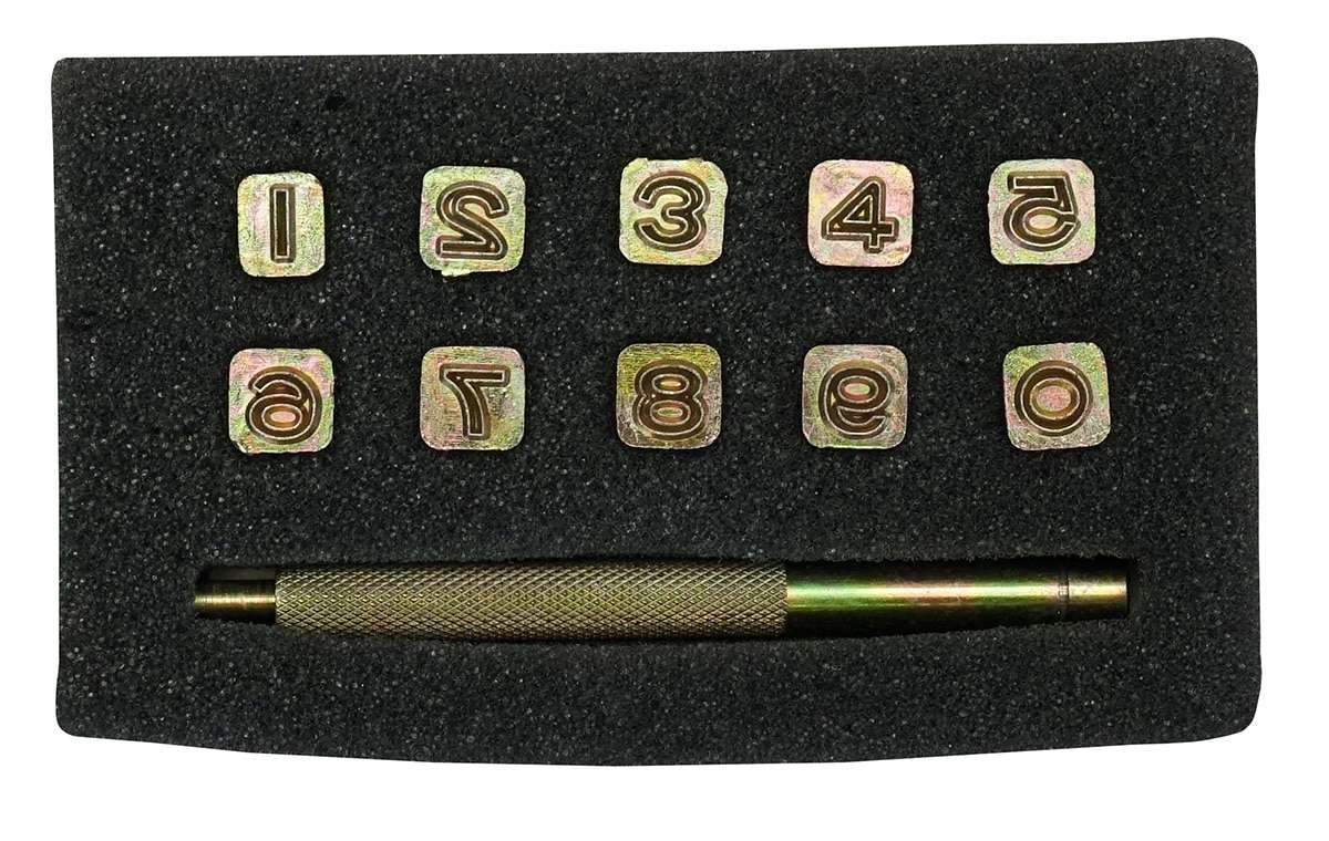 011-1110.SLC.01.jpg 1/4" Open Face Number Stamp Set Image