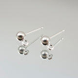 6pk Earwire Posts - Silver Plate