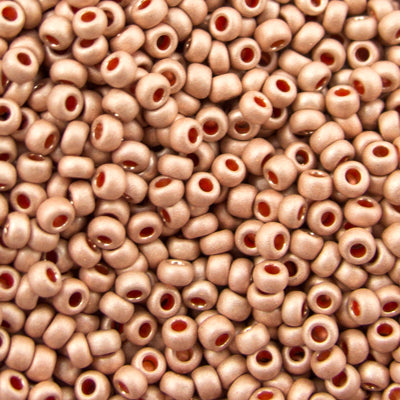 229-1012.SLC.jpg Seed Beads 10/0 Metallic Beige Matte - 20g Image
