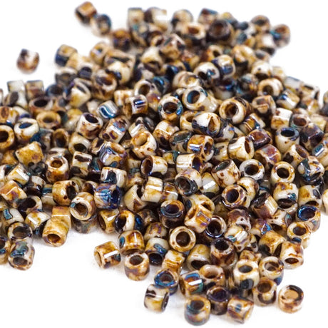 45-1132267.SLC.3.jpg Delica Bead - Picasso Brown Tan Matte DB2267 Image