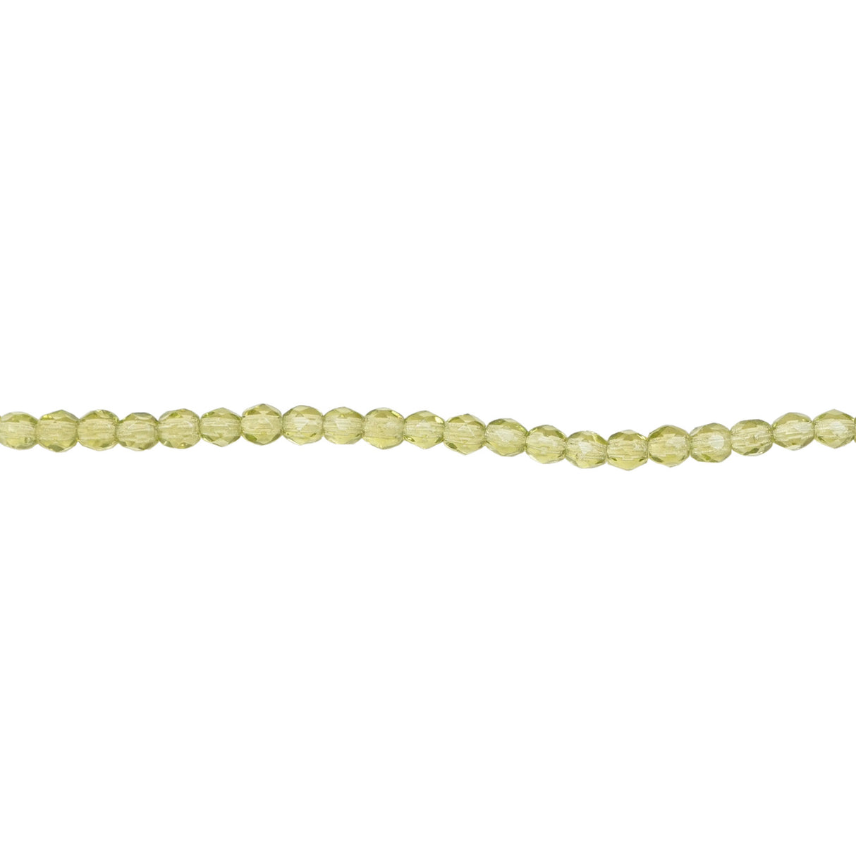 339-12.SLC.1.jpg 3mm Olivine Bead Strand - Firepolished Image