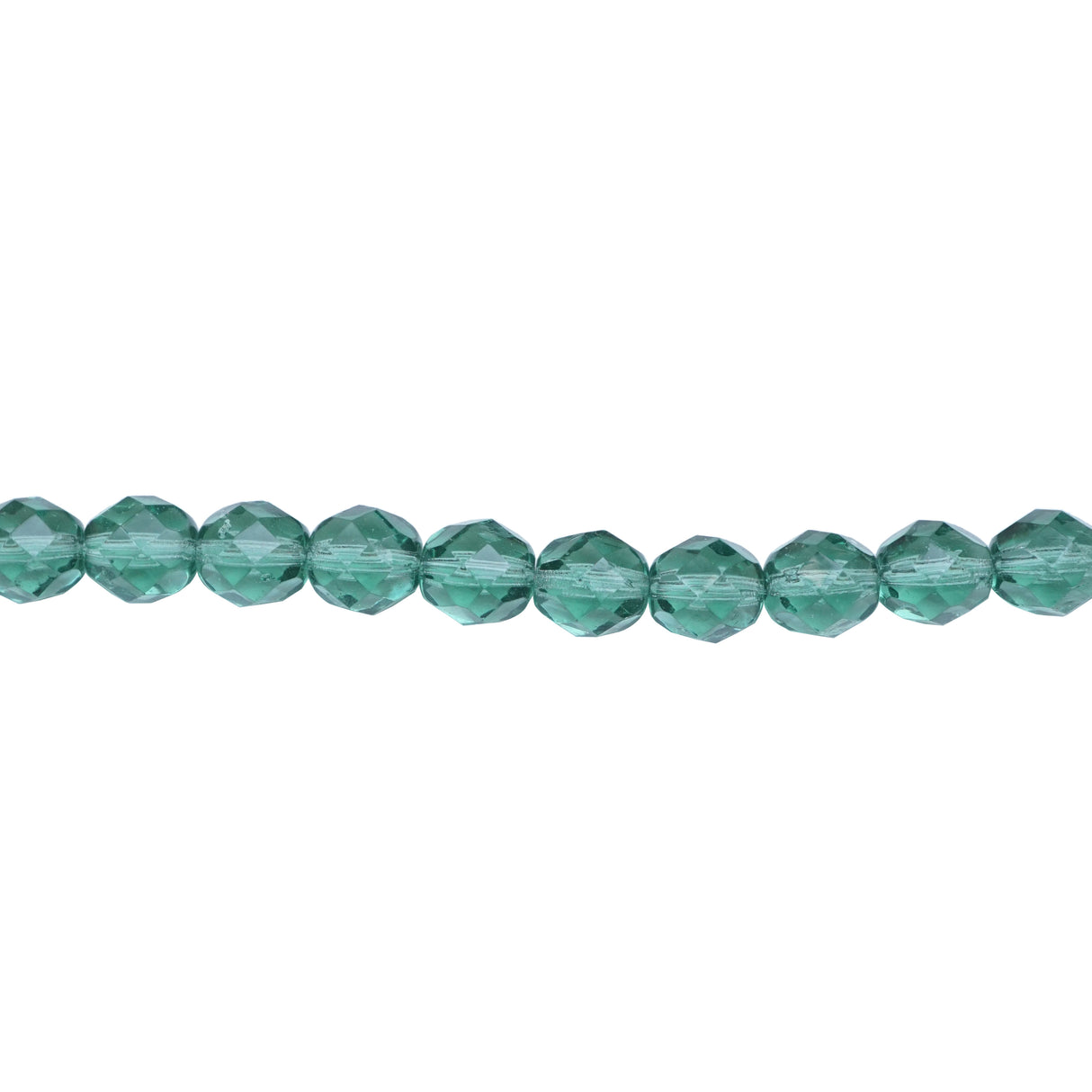 339-106.SLC.1.jpg 8mm Prairie Green Bead Strand - Firepolished Image