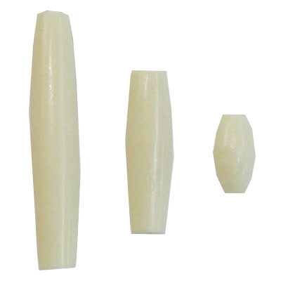 205-201.SLC.jpg ½" Hair Pipe Beads - White 100pk Image