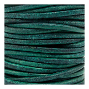 2mm Natural Turquoise Round Lace - 10m