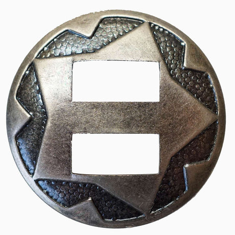 CSRSS.SLC.05.jpg Round - Star Stamped Slotted Concho Image