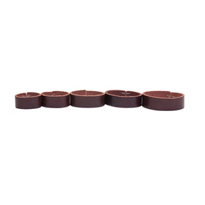 Antique Mahogany Buffalo Belt Keepers