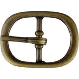 ¾" Center Bar Buckle - Antique Brass