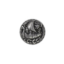 Antique Nickel Drakkar Screw Back Concho