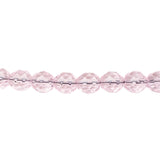 10mm Firepolish Strand - Rose