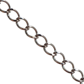 4mm Curb Chain - Gunmetal Ft