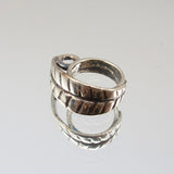 12mm Leaf Fixed Bail - Silver Plate