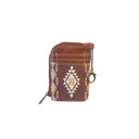 Dark Coffee Wrangler Mini Zipper Card Case