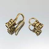 5mm Hook & Eye Cord Ends - Antique Brass
