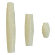 205-202.SLC.jpg 1" Hair Pipe Beads - White 100pk Image