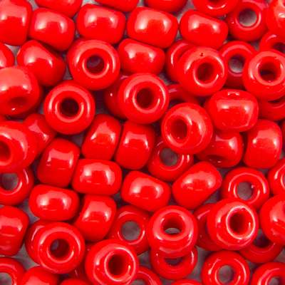 45-69408.SLC.jpg 6/0 Seed Beads - Opaque Red 20g Image