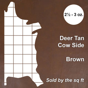 DeerTan Cow Side - Brown