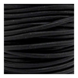 2mm Natural Black Round Lace - 1yd