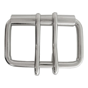 2 ½" 2 Prong Roller Buckle - Nickel Plate