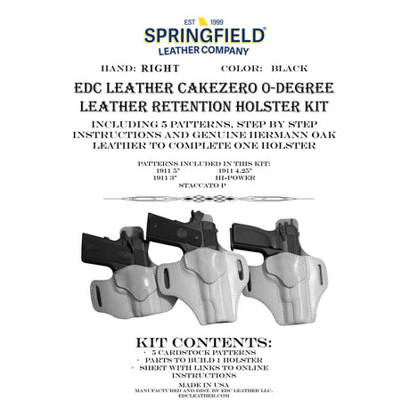 EDCK.Right Hand CakeZero.1911.jpg EDC Leatherworks Holster Kits Image