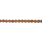 8mm Smokey Topaz Bead Strand - Firepolished