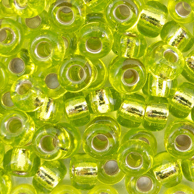 45-69143.SLC.jpg 6/0 Seed Beads - Silver Lined Chartreuse 20g Image