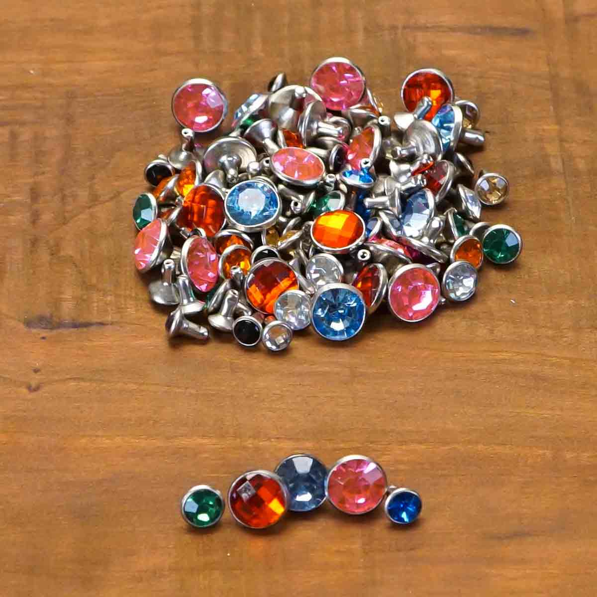 30-231.SLC.05.jpg Assorted Crystal Rivets - 100 Pack Image