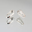 144-6002.SLC.jpg 20pk 6mm Clip-on Bail - Silver Plated Image