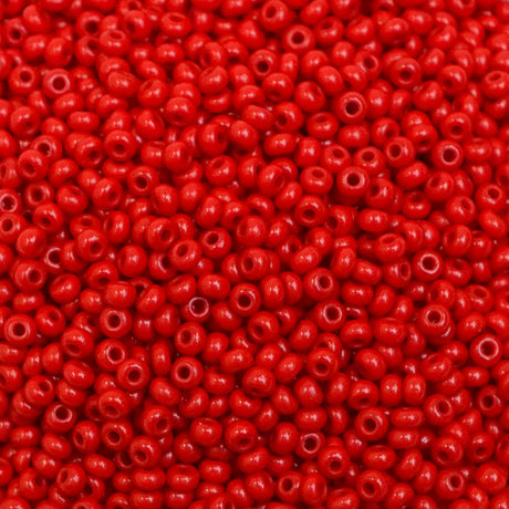 222-144019.SLC.1.jpg 10/0 Glass Seed Beads - Red 20g Image
