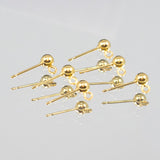 6pk Earwire Posts - Gold Plate