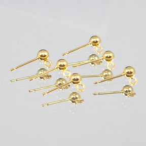 6pk Earwire Posts - Gold Plate