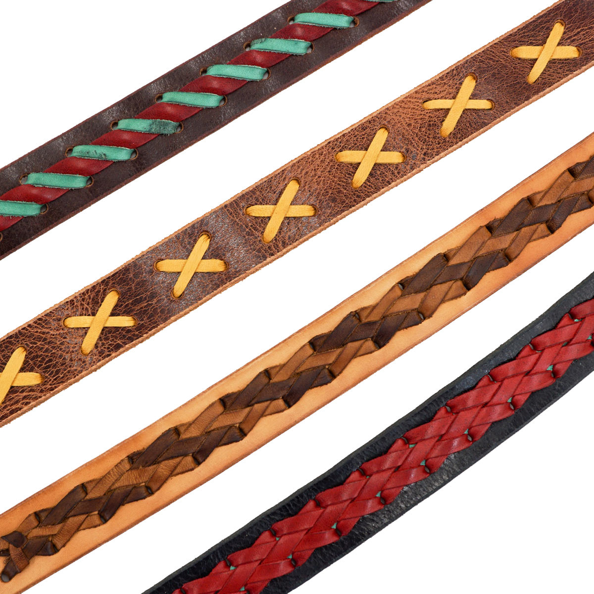 100-2039.SLC.4.jpg 1 1/2" Brown Hermann Oak Double Hole Belt Blank w/ Snaps Image