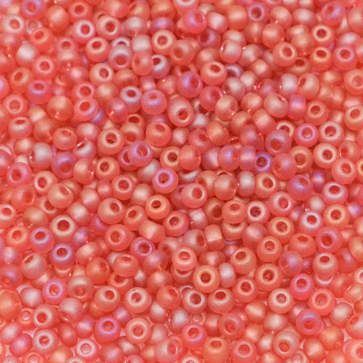229-1037.SLC.1.jpg Seed Beads 10/0 Transparent Pink AB Matte - 20g Image