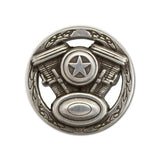 V-Twin ConchoAntique Silver Plate