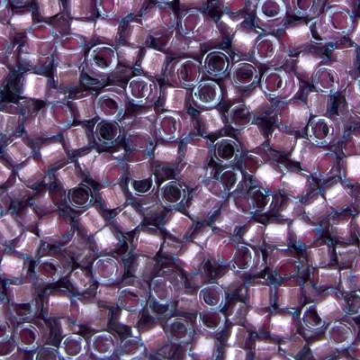 45-113922.SLC.jpg Delica Bead - Aqua Sparkling Rose Lined DB922 Image