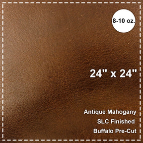 24"x24" Antique Mahogany Buffalo Pre-Cut