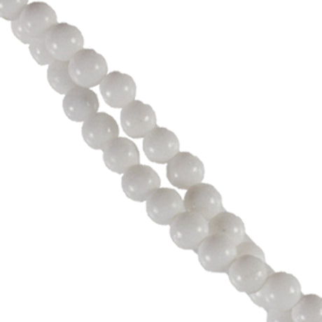 274-24.SLC.jpg 10mm Fossil Round Strand - White Image