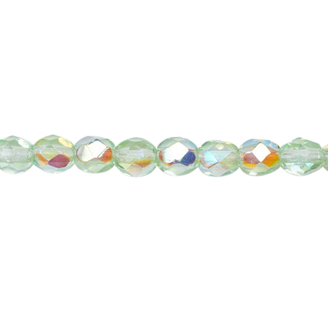 339-57.SLC.1.jpg 4mm Peridot AB Bead Strand - Firepolished Image