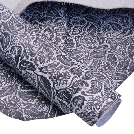 DFL.White and Black.02.jpg Daisy Floral Embossed Cow Image