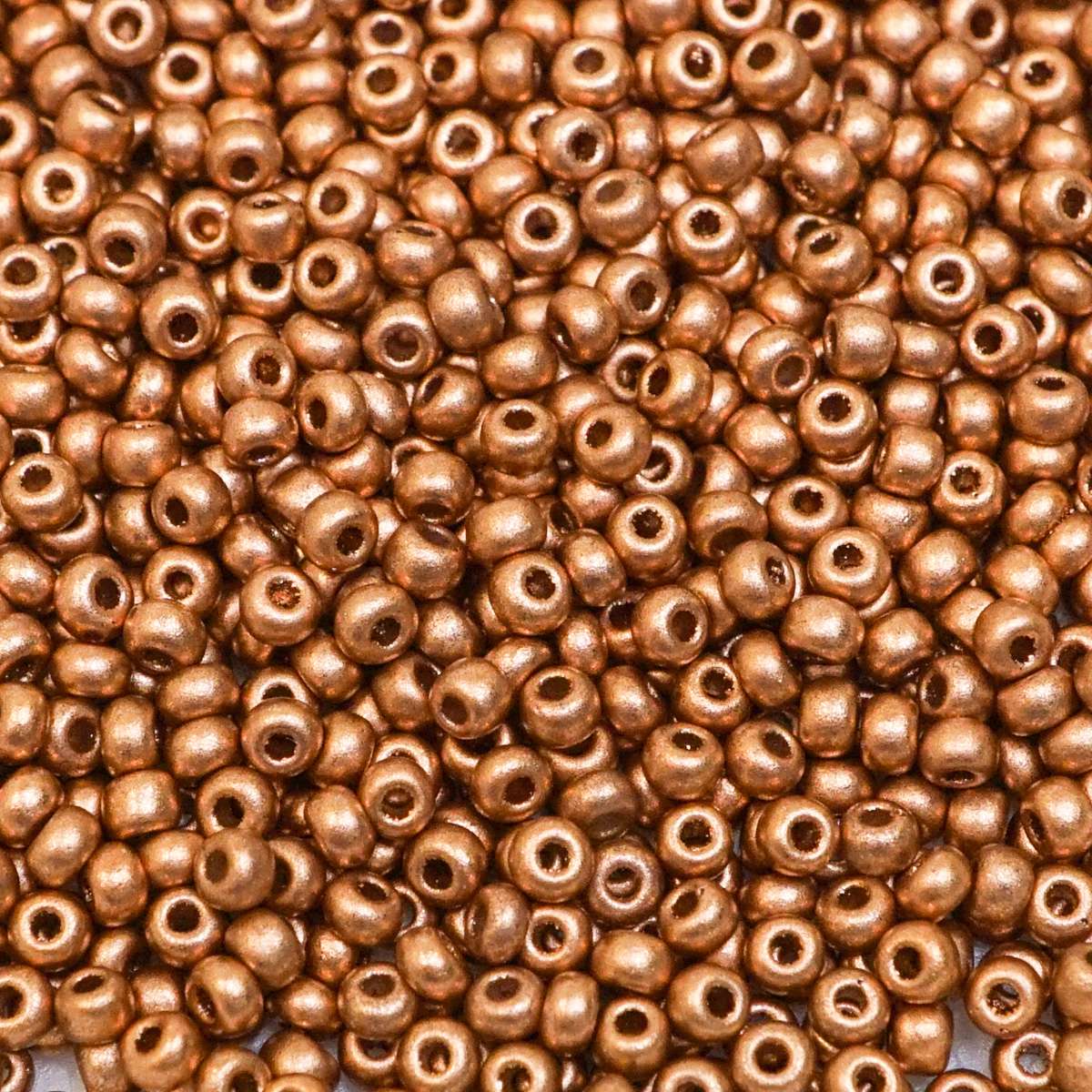 229-1017.SLC.1.jpg Seed Beads 10/0 Matte Metallic Copper - 20g Image