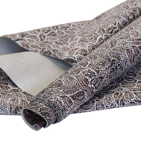 DFL.Creme Brown.02.jpg Daisy Floral Embossed Cow Image