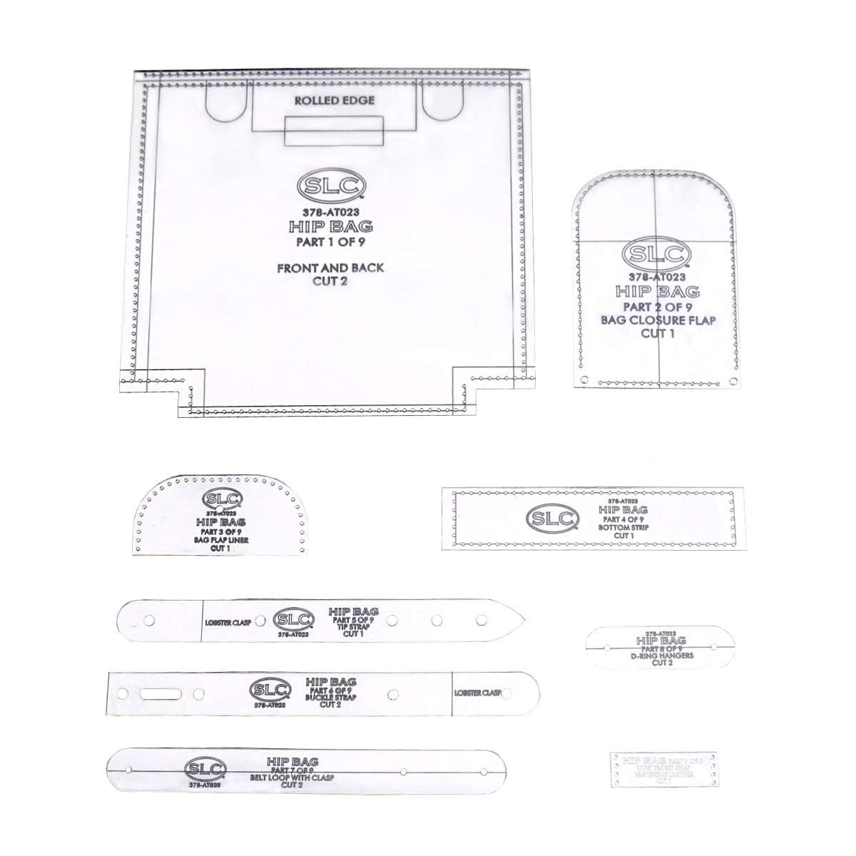 378-AT023.SLC.03.jpg Acrylic Template - Hip Bag Image