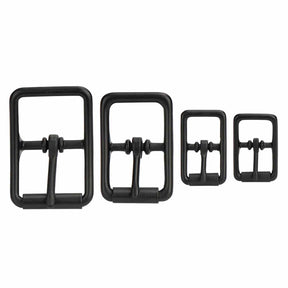 Black Center Bar Halter Buckle With Roller