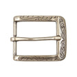 378-3205.SLC.1.jpg 1 ¼" Rounded Engraved Buckle - Antique Nickel Image