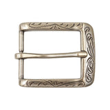 378-3205.SLC.1.jpg 1 ¼" Rounded Engraved Buckle - Antique Nickel Image