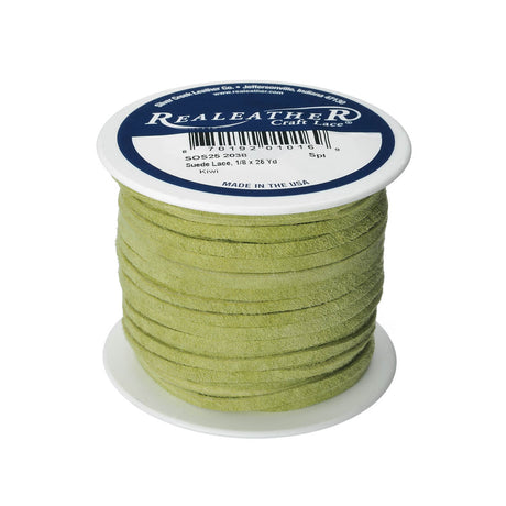 28-9029.SLC.01.jpg Lace Suede Kiwi 1/8" x 25yd Image