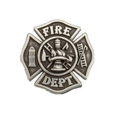 Fire Department Concho - Antique Silver Plate