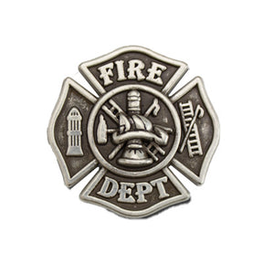 Fire Department Concho - Antique Silver Plate