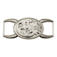 378-4321.SLC.jpg ¾" Floral Oval Connector - Silver Plate Image