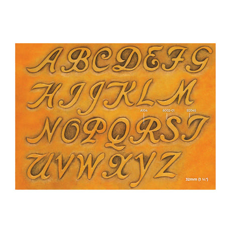 374-7890437.SLC.01.jpg Maker Aid - 1-1/4" Cursive Alphabet Image